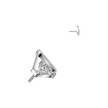Šperky4U ozdobná část k PUSH IN piercingu titan TIT1539