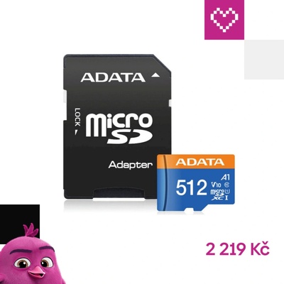 ADATA microSDXC 512 GB AUSDX512GUICL10A1-RA1