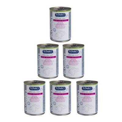 Dr.Clauder´s Dog Low Natrium dieta na srdce ledviny játra 6 x 400 g