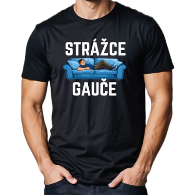 Fajntričko O pánské tričko STRÁŽCE GAUČE černá – Hledejceny.cz