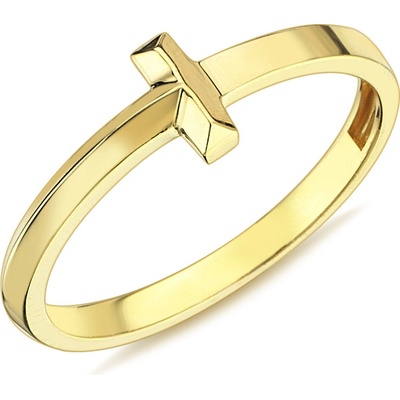 Lillian Vassago Minimalistický celozlatý prsteň LLV98 GR021