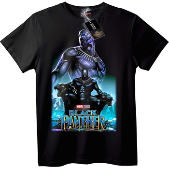 NOONEBRAND Тениска Black Panther Marvel - S, Black