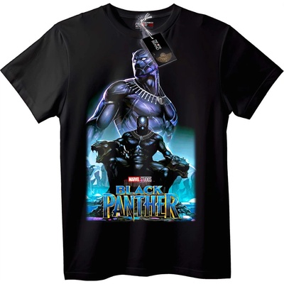 NOONEBRAND Тениска Black Panther Marvel - S, Black