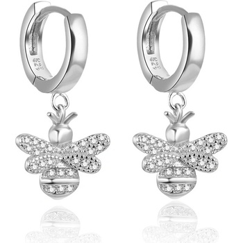 Olivie strieborné náušnice VČIELKA 5267