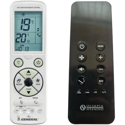 General OLIMPIA SPLENDID Unico Pro Inverter 14 HP, 30 HP, Unico Tower 25 HP RVA, Unico Edge - луксозно с подсветка дистанционно управление (Unico Pro Inverter 14 HP, 30 HP, Unico Tower 25 HP RVA, Unico Edge)