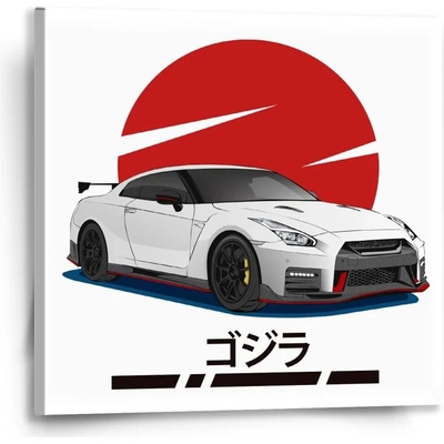 Sablio Obraz Nissan GTR 35 Japonské slnko - 50x50 cm