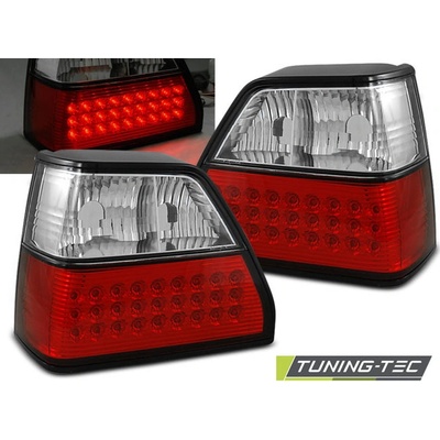Zadní světla VW Golf II 84-91 - krystal/červené LED – Zboží Mobilmania