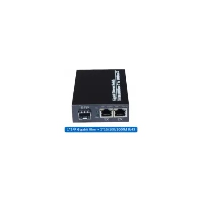 V-Store Медия Конвертор с 1 SFP и 2 RJ45, 10/100/1000 Mbps