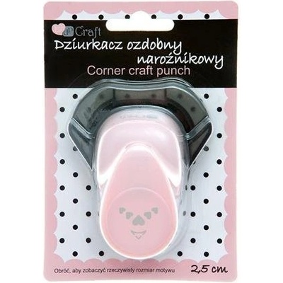 dpCraft Dekorační děrovačka rohová 2,5 cm – srdce (JCDZ-210-022)