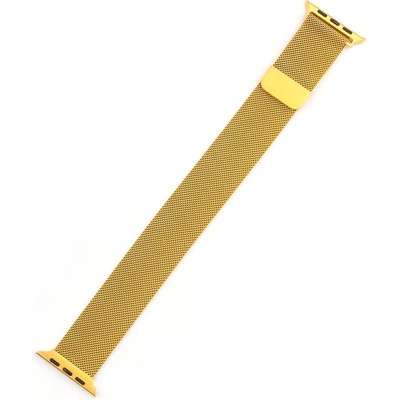 4smarts Стоманена, неръждаема каишка за Apple Watch 38мм, 40мм, 41мм, 42мм (2024) - 4smarts Metal Milanese Loop Band (златист) (4S467774)
