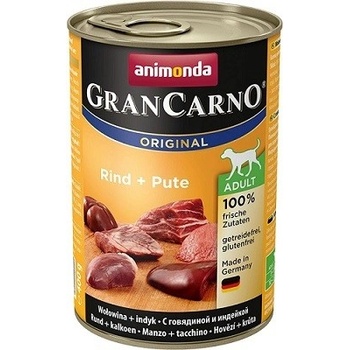 Animonda Gran Carno Adult hovädzie & morka 6 x 400 g