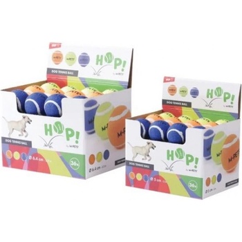 M-PETS HOP Tennis Ball - Тенис топка, играчка за куче, различни цветове - 6, 5 см, разлечни цветове, Белгия - 10671099
