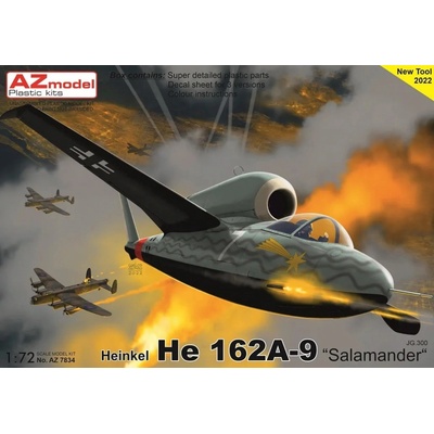 AZmodel Heinkel He 162 A-9 Salamander JG.300 1:72