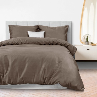 Darymex satén obliečky Satynlove Classic Tmavohnedá 200X220 2x70X80