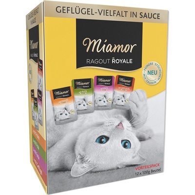 Miešané Miamor Ragú Royale 12 x králičie kuracie a tuniak v želé 100 g