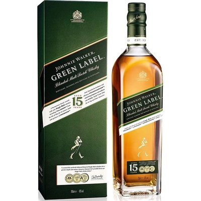 Johnnie Walker Green Label 15y 43% 0,7 l (kazeta) – Zboží Dáma