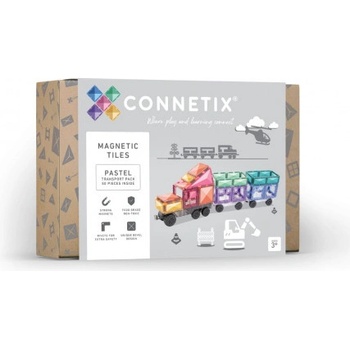 Connetix Pastel Transport 50 ks