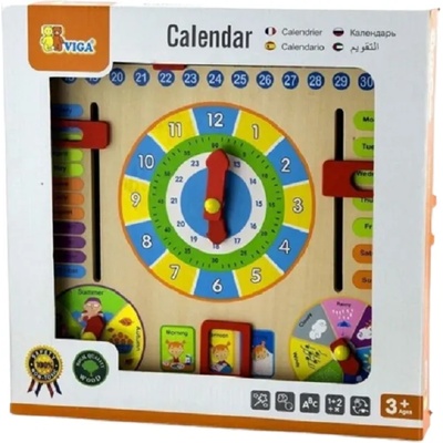Viga Образователна игра Viga - Календар-часовник (44538)