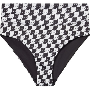 DEDICATED Дамско бикини долнище DEDICATED Women's Bikini Pants Slite Bikini bottom - Pepita Cats Black (150-1789-1614)