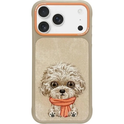 Nimmy Калъф Nimmy Big Eyed Pet 2.0 Dog за iPhone 17 - бежов (6971080313301)