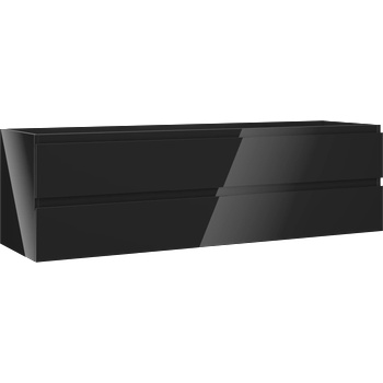 Mexen Orio шкаф за баня под мивка 160 cm, 2 чекмеджета, черен блясък - 91A10-16047-2-BFF70 (91A10-16047-2-BFF70)