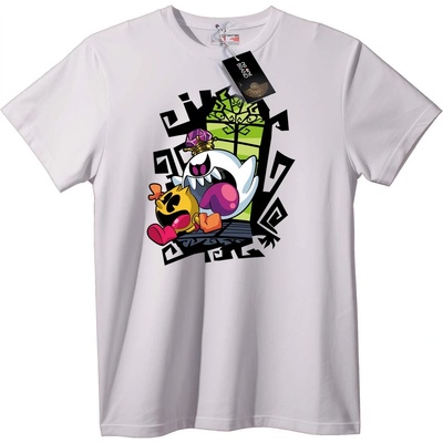 NOONEBRAND Тениска Карикатурен призрак и приятел - 3XL, Black