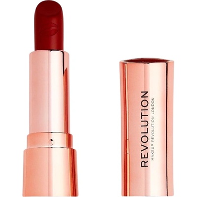 Revolution Beauty Satin Kiss Червило за устни Ruby Red, 3.5 g