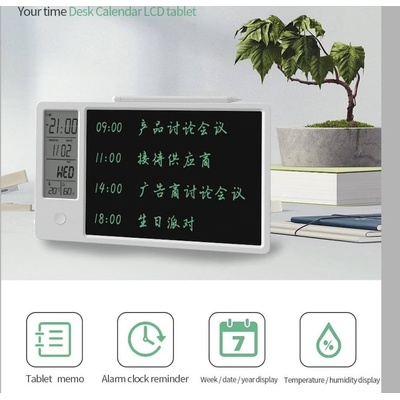 Digitálny LCD kalendár so SMART zápisníkom na kreslenie písanie s LCD 10"