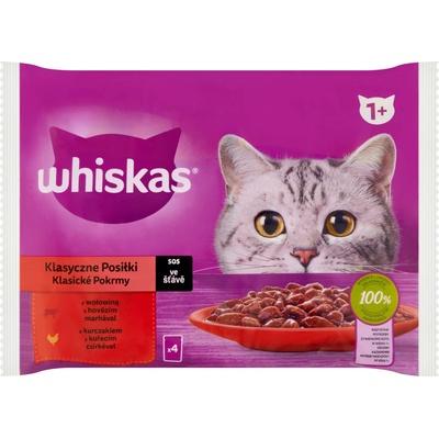 Whiskas Chicken & beef in sauce 4x85 g