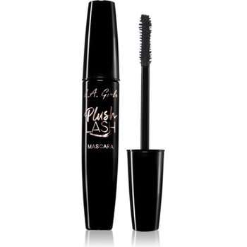 L. A. Girl Cosmetics Plush Lash спирала за обем и извиване на мигли цвят Velvety Black 10 гр