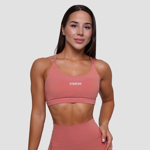 GymBeam Спортен сутиен FIT Salmon XS
