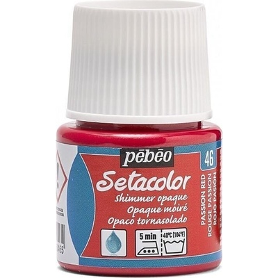 Pébéo Setacolor farba na látky 46 passion red 45 ml
