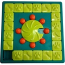 Nina Ottosson Pamlskový hlavolam pre psov Multipuzzle 40 x 40 x 5 cm Obtiažnosť 4 modro zelený