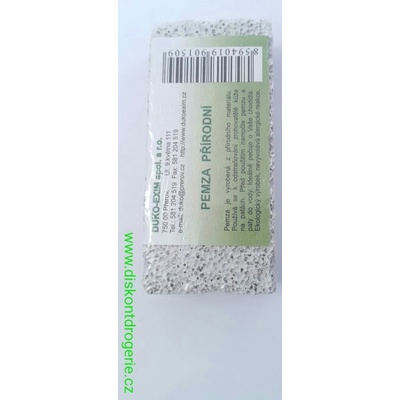 Spokar pemza kozmetická prírodná biela 80 x 50 x 22 mm