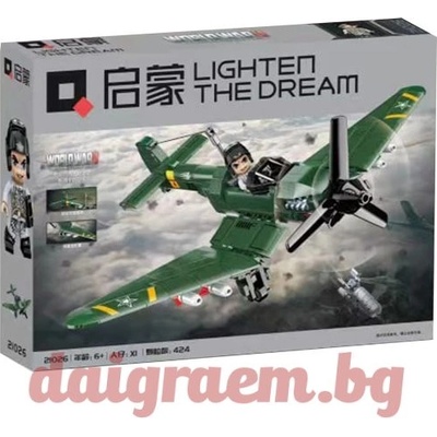 Qman Конструктор QMAN 21026 Германски самолет Junkers-87 Stuka (Q21026)