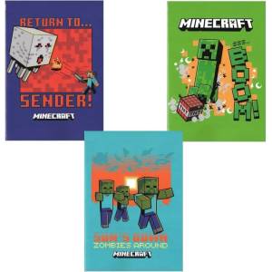MINECRAFT Тетрадка Minecraft Jolly - A4, 40 листа, широки редове, асортимент (72523)