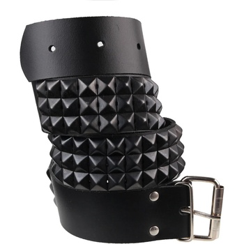 Image 1 of Black & metal пирамидален колан 3- pas-092