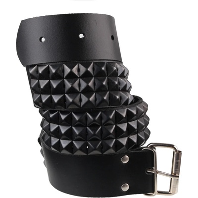 Black & metal пирамидален колан 3- pas-092