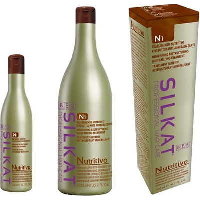 Bes Silkat Nutritivo Shampoo N1 na velmi poškozené vlasy 1000 ml