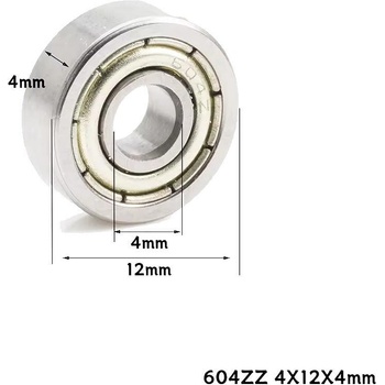 Two Trees Мини радиален лагер 604ZZ - 4x12x4 мм