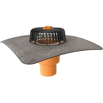 TOPWET TWE 110 BIT S, střešní vpusť svislá vyhřívaná 110mm/21cm s BIT manžetou