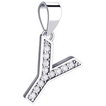 Nubis Stříbrný přívěšek iniciála písmeno NB-4489-P
