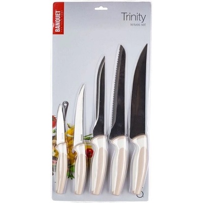 Banquet Sada nožů Trinity krémová 5 ks