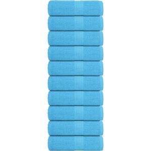 vidaXL Кърпи за пране FROGN 10 бр. Тюркоазени 30x30 см 360 г/м2 (136970)