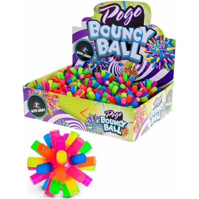 Hopík barevný míček 8cm ježek