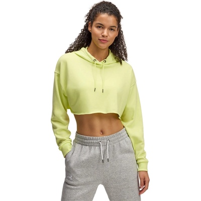 Under Armour Суичър Under Armour Icon Terry Cropped Hoody - Yellow