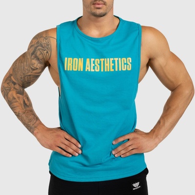 Iron Aesthetics fitness Signature tyrkys modré