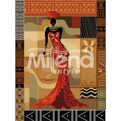 Milena Style Красотата на Африка - гоблен със схема конци Ariadna 1: 1