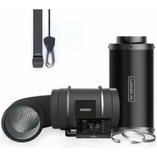 AC Infinity Air Filter Set AI+ PRO 200 mm Inline Duct Fan With AI+ Controller and Activated Charcoal Filter