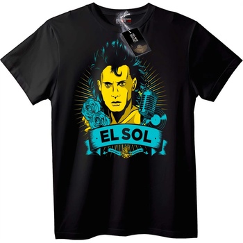 NOONEBRAND Тениска EL SOL с музика - 7XL, Black